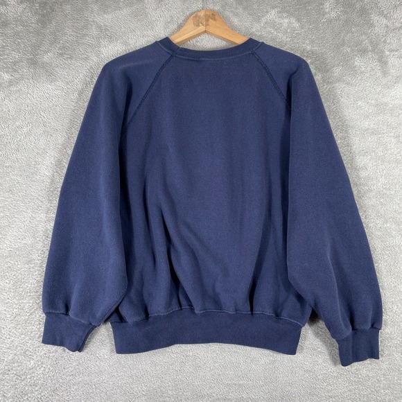 Vintage Oxford University Sweatshirt Women's XL Crewneck Pullover Navy Blue 90s - Picture 4 of 7